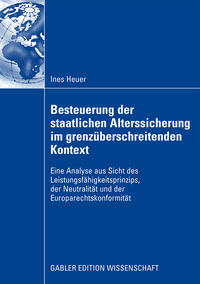 Vorderes Coverbild Besteuerung der staatlichen Alterssicherung im grenzüberschreitenden Kontext