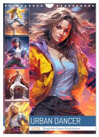 Urban Dancer. Streetstyle-Szene-Illustrationen (Wandkalender 2025 DIN A4 hoch), CALVENDO Monatskalender