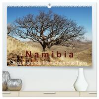 Namibia - faszinierende Menschen und Tiere (hochwertiger Premium Wandkalender 2025 DIN A2 quer), Kunstdruck in Hochglanz