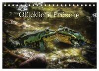 Vorderes Coverbild Glückliche Frösche (Tischkalender 2025 DIN A5 quer), CALVENDO Monatskalender