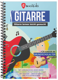Vorderes Coverbild Gitarre lernen für Kinder inkl. Lern-Videos zu jeder Übung