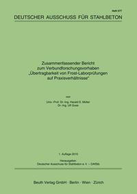 Übertragbarkeit von Frost-Laborprüfungen auf Praxisverhältnisse