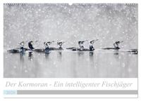 Der Kormoran - Ein intelligenter Fischjäger (Wandkalender 2026 DIN A2 quer), CALVENDO Monatskalender