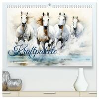 Kraftpakete in Aquarell (hochwertiger Premium Wandkalender 2026 DIN A2 quer), Kunstdruck in Hochglanz