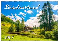 Bündnerland (Wandkalender 2025 DIN A2 quer), CALVENDO Monatskalender