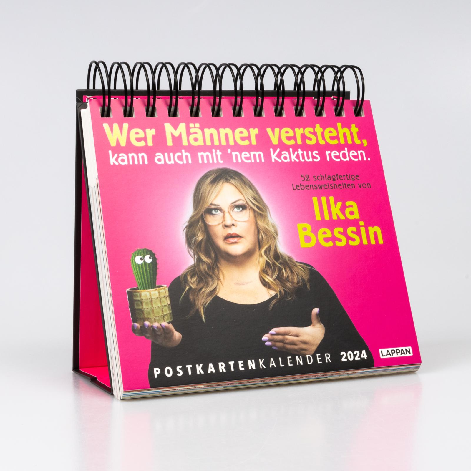 Der Ilka Bessin-Postkartenkalender 2024 - 52 schlagfertige Lebensweisheiten für das ganze Jahr