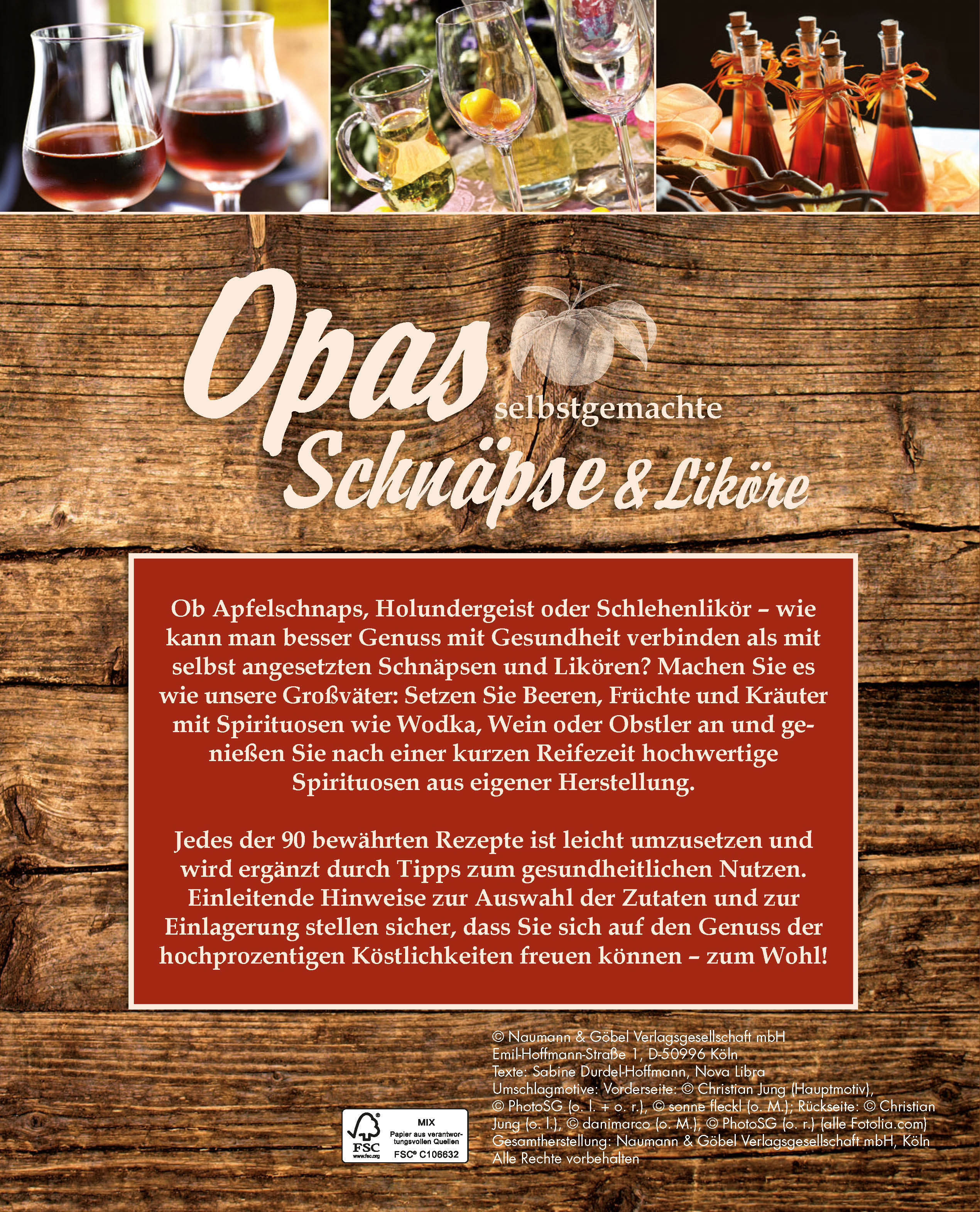 Rückseitencover Opas selbstgemachte Schnäpse & Liköre