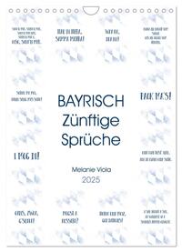 Vorderes Coverbild BAYRISCH Zünftige Sprüche (Wandkalender 2025 DIN A4 hoch), CALVENDO Monatskalender