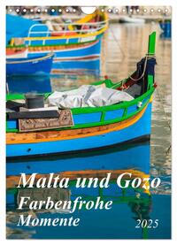 Malta und Gozo - Farbenfrohe Momente (Wandkalender 2025 DIN A4 hoch), CALVENDO Monatskalender