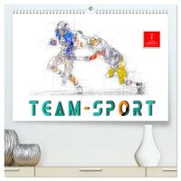 Team-Sport (hochwertiger Premium Wandkalender 2026 DIN A2 quer), Kunstdruck in Hochglanz