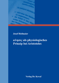 ????s?? als physiologisches Prinzip bei Aristoteles
