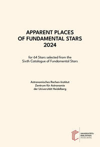 Vorderes Coverbild Apparent Places of Fundamental Stars ... / Apparent Places of Fundamental Stars 2024