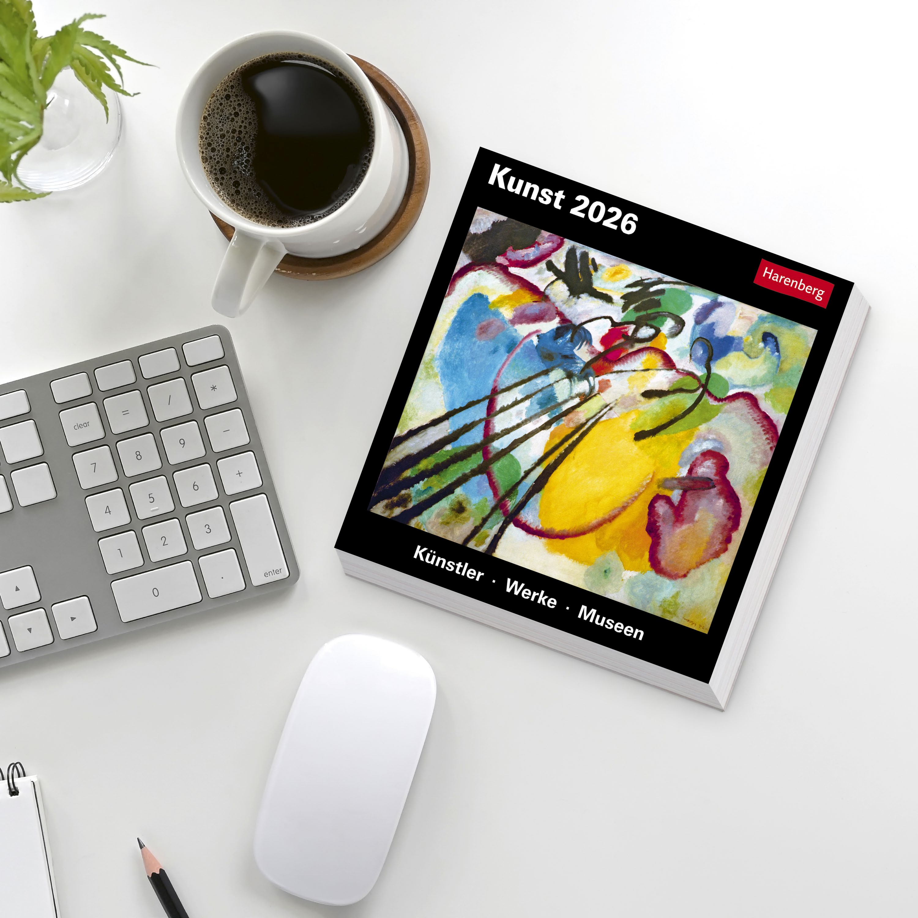 Kunst Tagesabreißkalender 2026 - Kulturkalender - Künstler, Werke, Museen