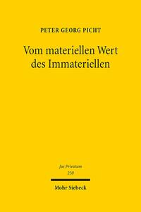 Vorderes Coverbild Vom materiellen Wert des Immateriellen