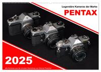Legendäre Kameras der Marke Pentax (Wandkalender 2025 DIN A2 quer), CALVENDO Monatskalender