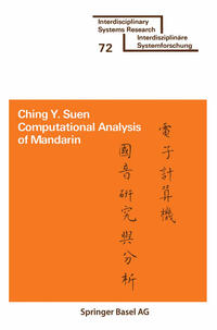 Computational Analysis of Mandarin