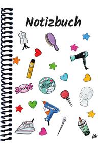 Vorderes Coverbild A 5 Notizbuch Manga Items, weiß, liniert