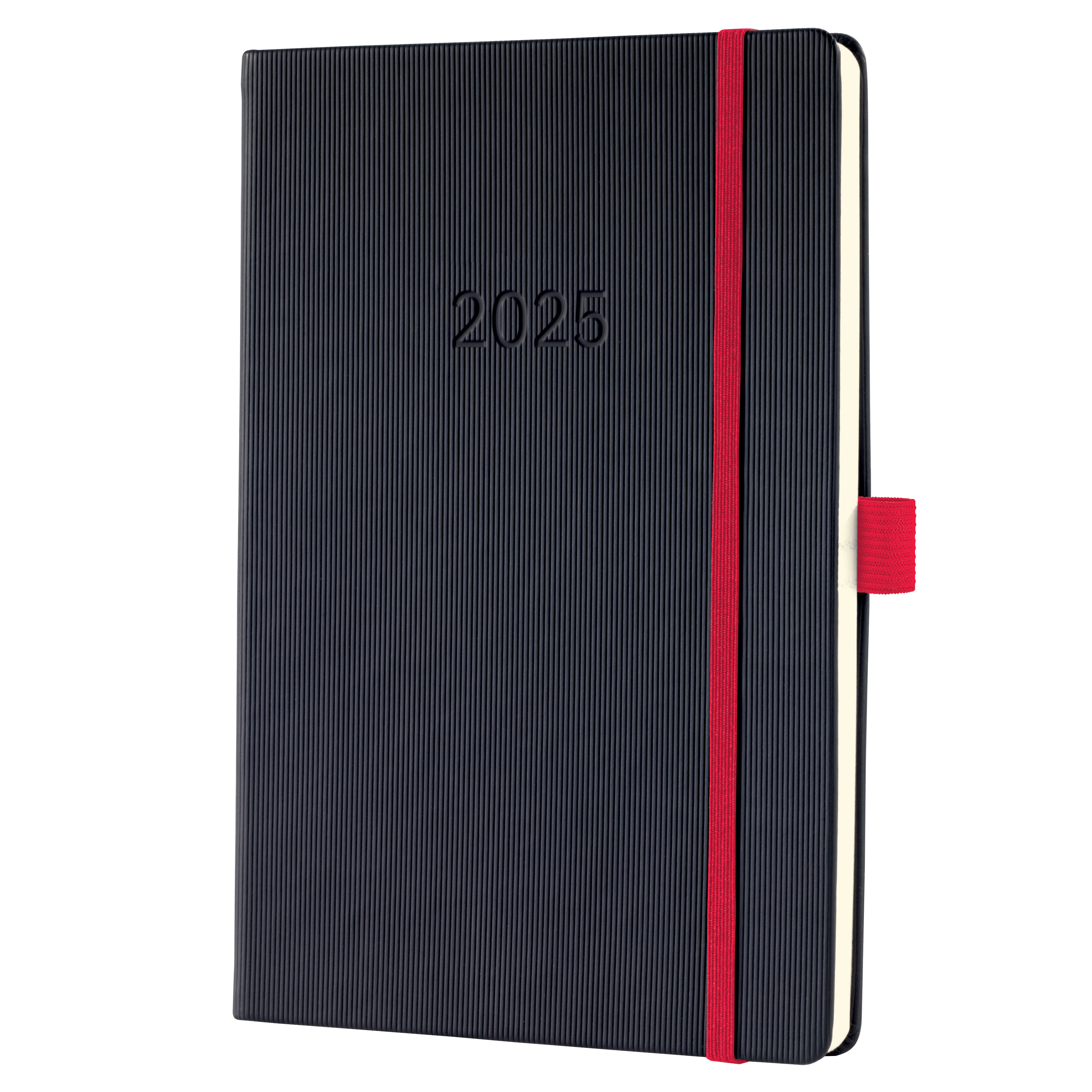 SIGEL C2508 Wochenkalender Conceptum 2025 , ca. A5, schwarz, rot