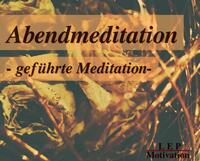 Meditation am Abend