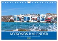 Griechenland - Mykonos Kalender (Wandkalender 2025 DIN A4 quer), CALVENDO Monatskalender