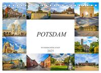 Potsdam Wunderschöne Stadt (Tischkalender 2025 DIN A5 quer), CALVENDO Monatskalender
