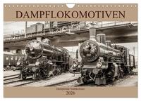 Dampflokomotiven - dampfende Stahlkolosse (Wandkalender 2026 DIN A4 quer), CALVENDO Monatskalender