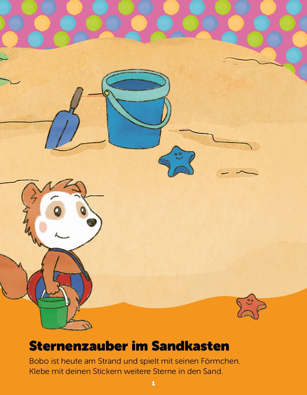 Beispielinhalt (Bild) Bobo Siebenschläfer - Meine Sticker-Rätsel