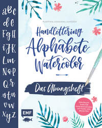 Vorderes Coverbild Handlettering Alphabete Watercolor – Das Übungsheft