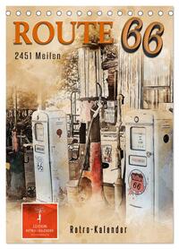 Route 66 - 2451 Meilen (Tischkalender 2026 DIN A5 hoch), CALVENDO Monatskalender