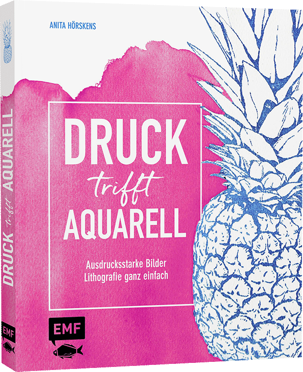 Druck trifft Aquarell