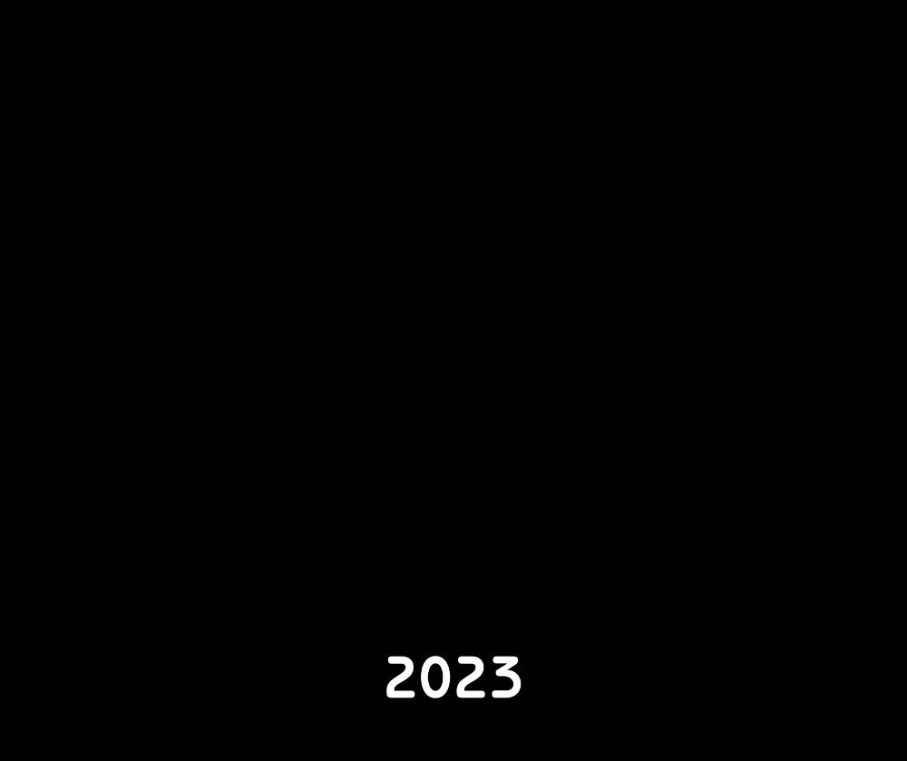 Black - Schwarz 2023 - XXL Format - Do it yourself Calendar