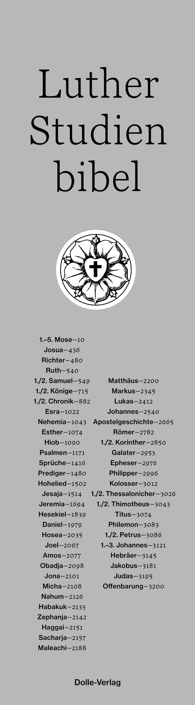 Bibel nach Martin Luther Studienbibel
