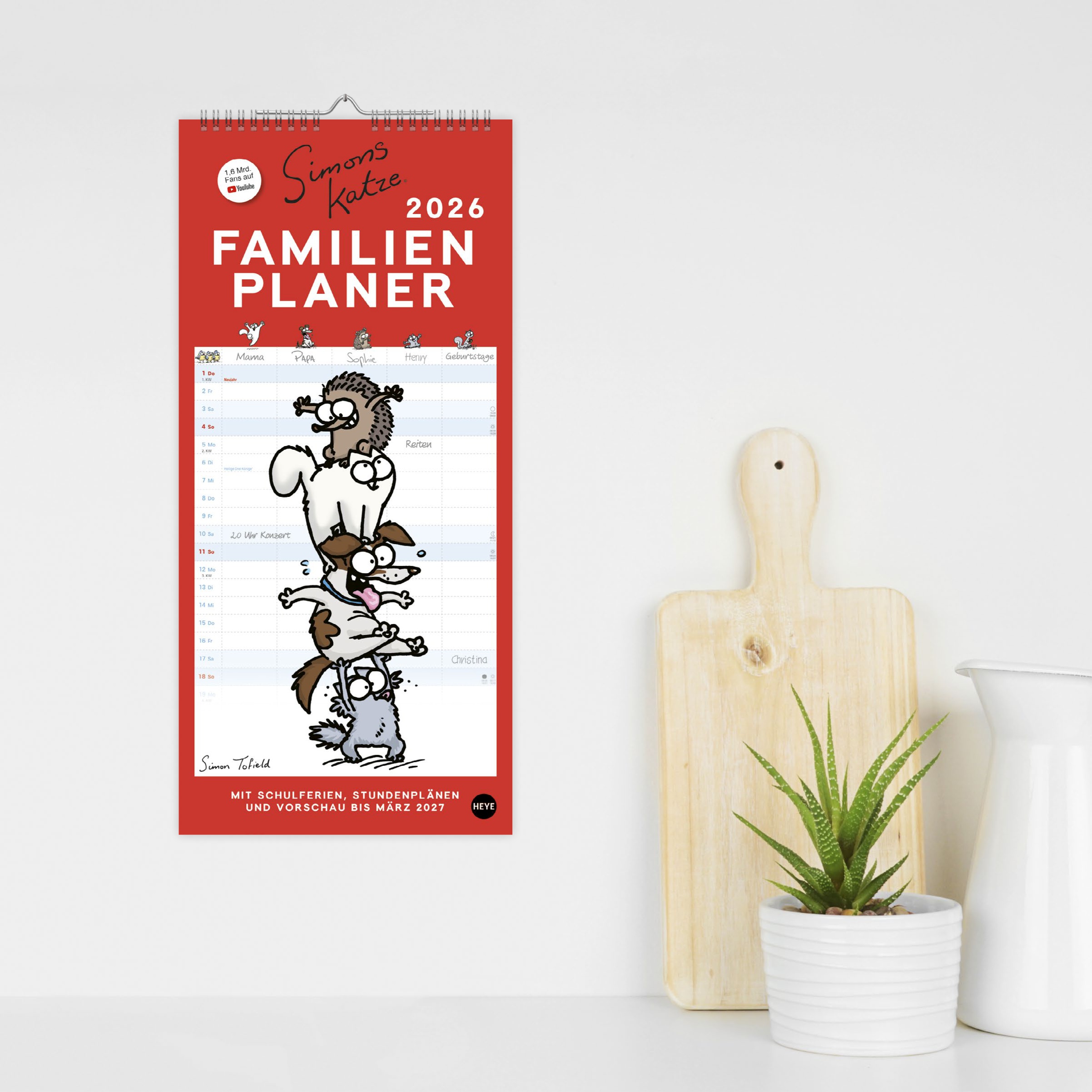 Simons Katze Familienplaner 2026