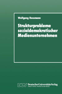 Vorderes Coverbild Strukturprobleme sozialdemokratischer Medienunternehmen