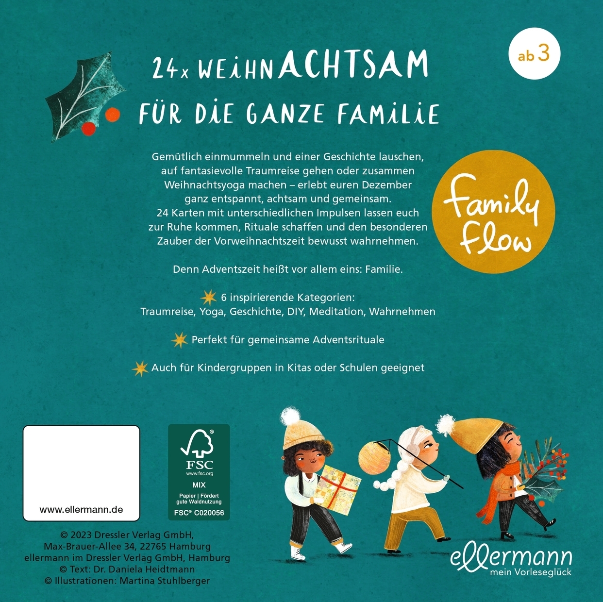 Rückseitencover FamilyFlow. Unser Advent