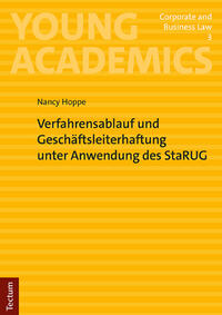 Vorderes Coverbild Verfahrensablauf und Geschäftsleiterhaftung unter Anwendung des StaRUG
