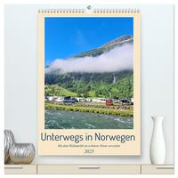 Unterwegs in Norwegen - Mit dem Wohnmobil an schönen Orten verweilen (hochwertiger Premium Wandkalender 2025 DIN A2 hoch), Kunstdruck in Hochglanz
