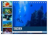 Tauchen auf den Sychellen (Tischkalender 2025 DIN A5 quer), CALVENDO Monatskalender