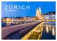 Z Ü R I C H Impressionen (Wandkalender 2026 DIN A2 quer), CALVENDO Monatskalender
