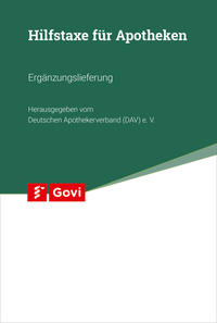 Hilfstaxe für Apotheken 38. Ergänzungslieferung