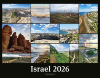 Vorderes Coverbild Israelkalender 2026 Black Version