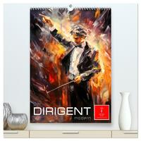 Der Dirigent modern (hochwertiger Premium Wandkalender 2026 DIN A2 hoch), Kunstdruck in Hochglanz