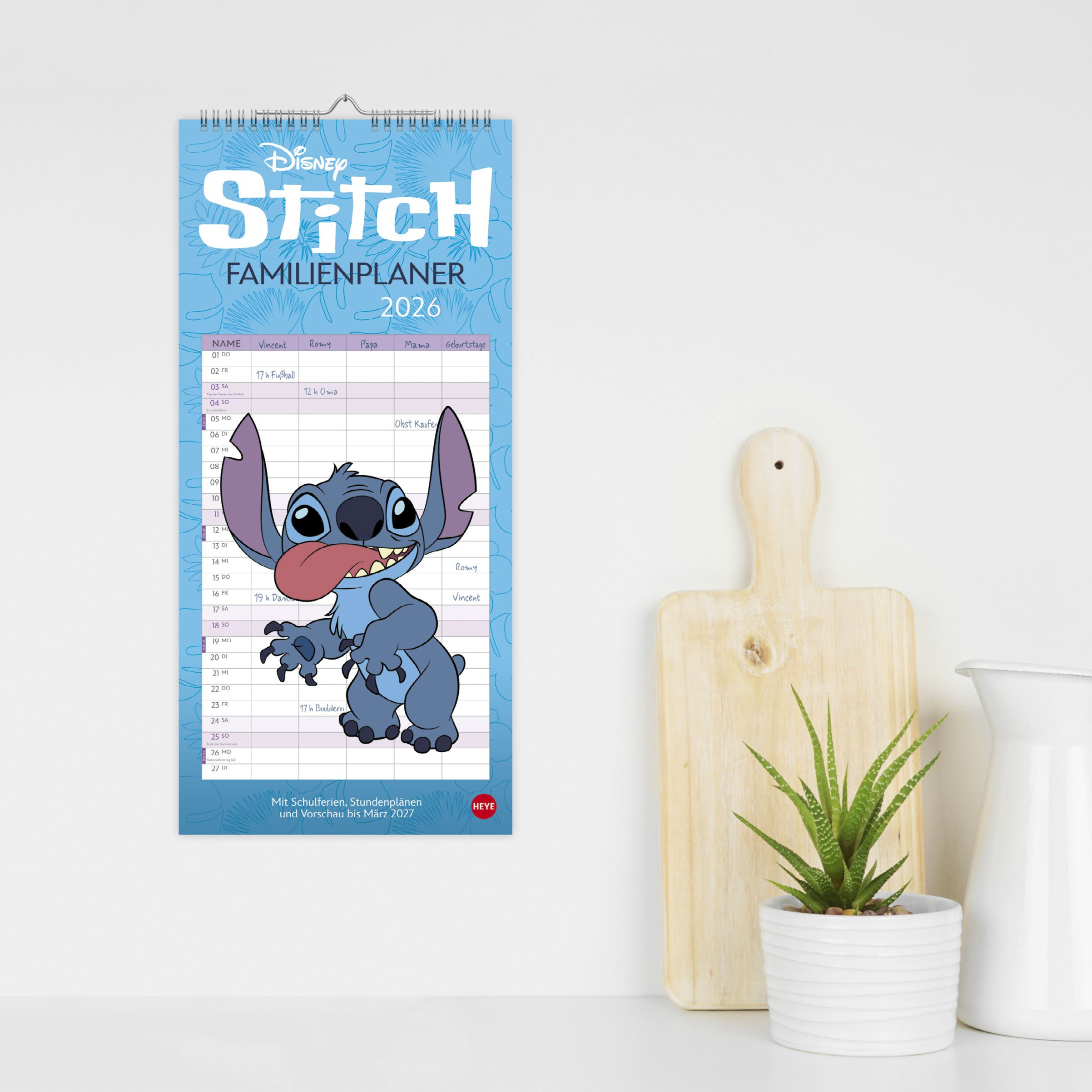 Stitch Familienplaner 2026