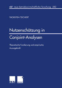 Vorderes Coverbild Nutzenschätzung in Conjoint-Analysen