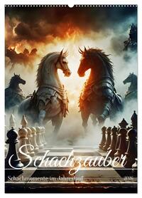 Schachzauber (Wandkalender 2026 DIN A2 hoch), CALVENDO Monatskalender