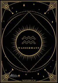 Edles Notizbuch Sternzeichen Wassermann | Designed by Alfred Herler