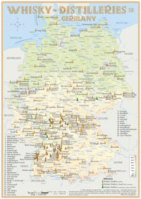 Whisky Distilleries Germany-Austria-Switzerland - Tasting Map