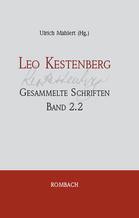 Leo Kestenberg Gesammelte Schriften