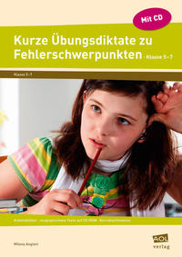 Vorderes Coverbild Kurze Übungsdiktate zu Fehlerschwerpunkten Kl. 5-7