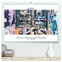 Vorderes Coverbild Türen im Schanzenviertel Hamburg (hochwertiger Premium Wandkalender 2025 DIN A2 quer), Kunstdruck in Hochglanz